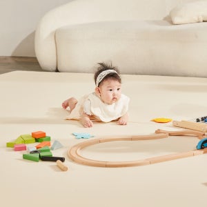 바니하우스 이지클린 2단 알러지프리 항균 빅 폴더매트 280x280x4cm