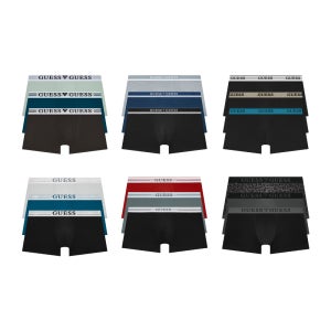[N배송] [게스언더웨어] 남성 베이직 로고밴딩 드로즈 사각팬티 속옷세트 [3PACK]