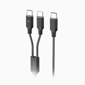 엑토 C to C 18W 멀티 고속 2대 동시 충전 데이터 전송 케이블 TC-44