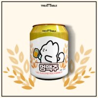 트릿테이블 멍맥주 캔 220ml 2개 반려견전용 음료수 건강