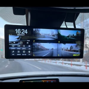 프리미엄 초대형 디스플레이 DVR 호크탑 W9 4채널 블랙박스 방수 블루투스