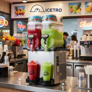 아이스트로 슬러시기 스무디기 SSM-280 12리터 2구 놀이동산,스터디카페,식장,골프장 필수 아이템
