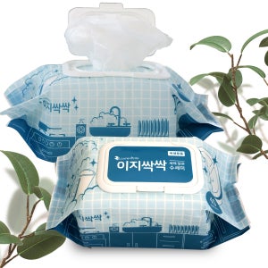 이지싹싹 뽑아쓰는 일회용 세제 수세미 티슈형 주방 캡형 40매