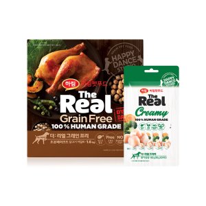 더리얼 그레인프리 오븐베이크드 1.6kg + 크리미 50g (닭고기 어덜트)