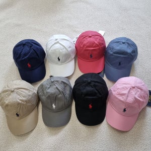 폴로 랄프로렌 치노 코튼 로고 자수 모자 베이스볼캡[가품일시 1000%보상]