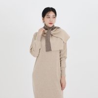 [BEST CASHMERE] 몽골 캐시미어100 꽈배기 크로스 머플러 [MS1307]