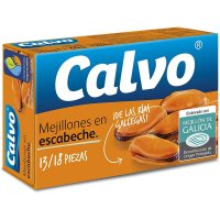 Calvo Mejillones en Escabeche 칼보 메히요네스 에스카베체, 홍합 통조림 13/18 115g