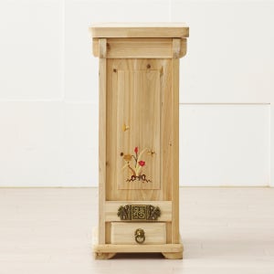 조은세상 삼나무 원목 상감 쌀통 쌀뒤주 20kg