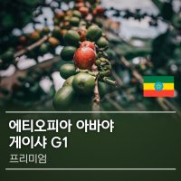 커피생두 에티오피아 아바야 게이샤 G1 내추럴 1kg