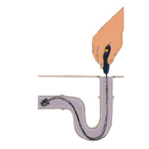 세면대 배수구청소솔 구부러지는 와이어솔 배수구브러쉬