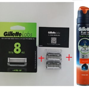 질레트 랩스 면도날 8입+2입/벌크형+젤 170g