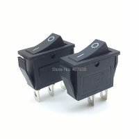 KCD3 로커 스위치 15A 250V/20A 125VAC 2/3 핀 SPDT ON-OFF 2 위치, 검정색 보트 전원 스위치, 5 개