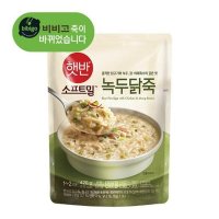 CJ 햇반소프트밀 녹두닭죽 병문안음식 간편식 420g