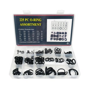 고무 오링 세트 오일링 실리콘오링 고무링 패킹 바킹 18종 225P 블랙