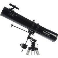 Celestron-파워시커 114EQ 어린이용 수동 독일 적도 망원경, 학생 천문학 취미 초보자용