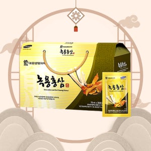 대웅생명과학 녹용홍삼 70ml x 30포 만성피로 홍삼활력 건강음료 단체선물 추석선물세트