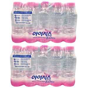 300ml 80병 아이시스 8.0 에코 안전한 맑은샘물 가정 배송 배달 아이리스 물 정기