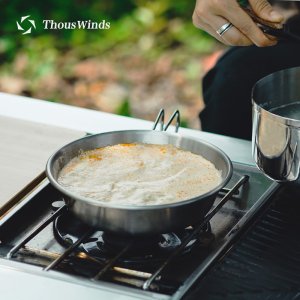 Thous winds 캠핑 등산 스테인레스 1300ml 대형 냄비 빅 시에라컵 실버