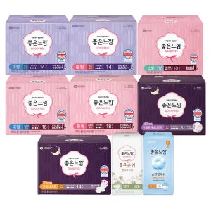 좋은느낌 맥시슬림 날개형 대형 14개입 1팩 생리대