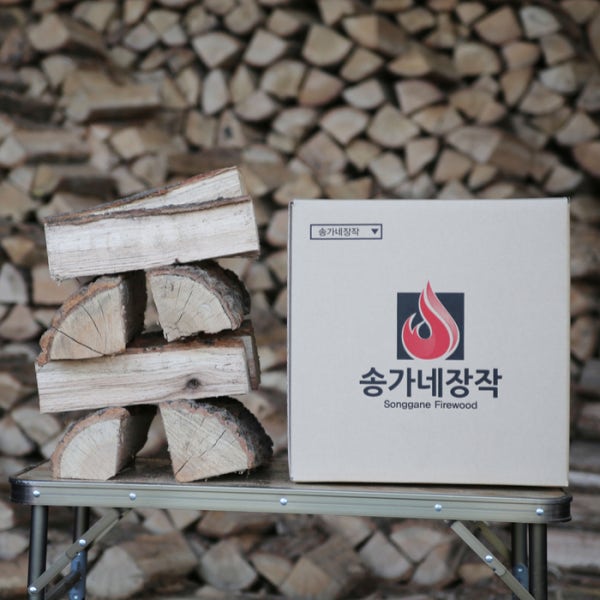 송가네장작 벽난로 화목난로용 쪼갬목 18kg