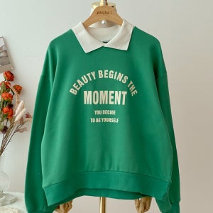 모먼트 워싱 카라 맨투맨 3color