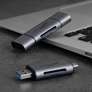 애니포트 AP-UC21 Type C 메탈바디 OTG USB 카드리더기