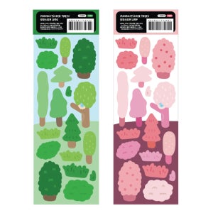 모모팝 모모스티커 나무 데코 스티커 다꾸 폴꾸 다이어리 일기장 꾸미기 카드 장식