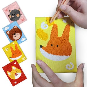 행복한 DIY그림그리기 캔버스 펄프페인팅 세트 색칠하기 취미미술 퍼즐페인팅