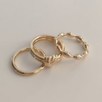 (모앳/반지) mone ring set 실버골드레이어드링세트 포인트애끼반지