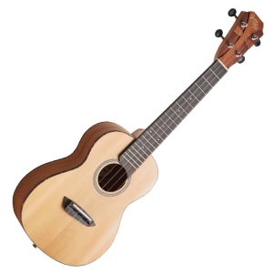 고퍼우드 콘서트형 우쿨렐레 U200CSLE 탑솔리드 입문 연습용 성인 고급구성품세트