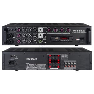 카날스 전문가용 4채널파워앰프 EMA-400N USB SDCard 마이크우선기능 400w