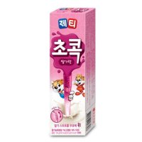 동서식품 제티 초콕 딸기맛 10개입/36g 빨대 스트로우