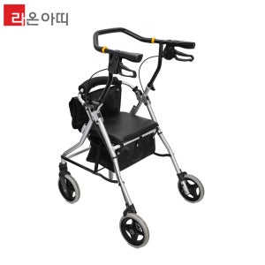 라온아띠 성인용 보행보조차 KCS-315 노인 보행보조기 노인용/할머니 유모차 보행기