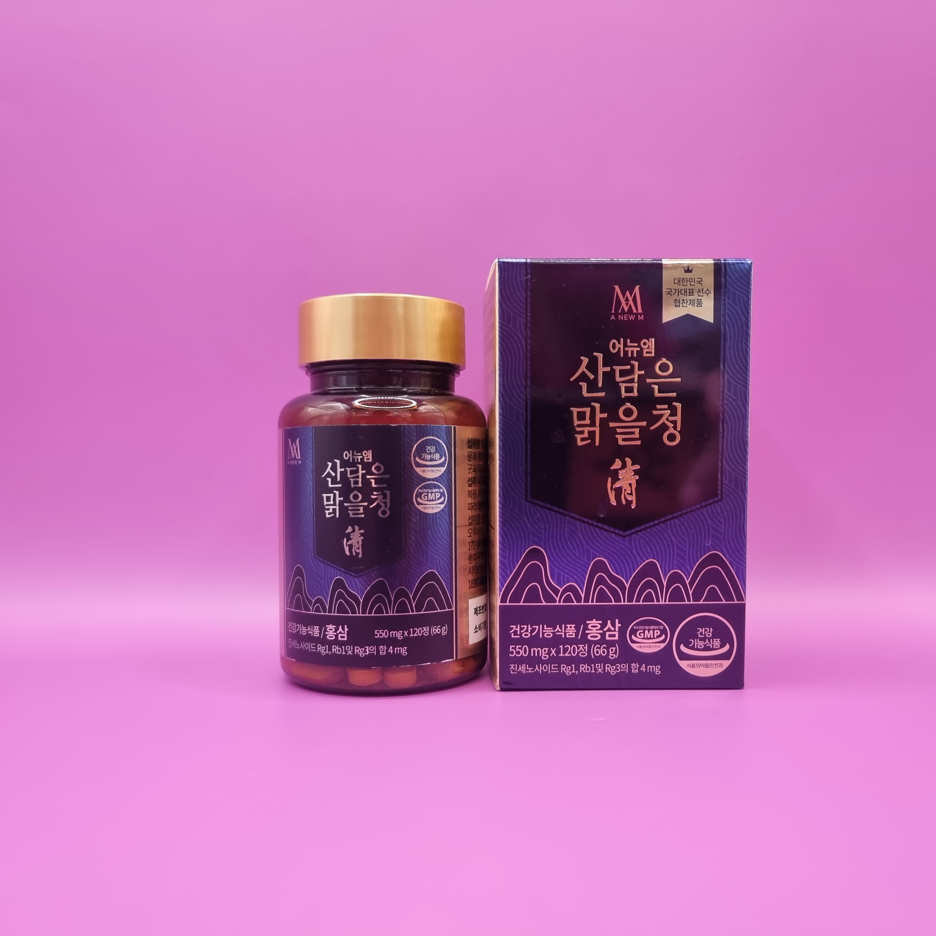 어뉴엠 <b>미애부</b> 산담은 맑을청 550mgx120정 진세노사이드함유