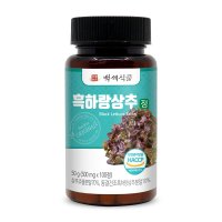 백세식품 흑하랑상추 정 500mg x 100정 1개 HACCP 인증제품