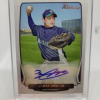 2013 Bowman Prospect 최지만 루키 오토 싸인카드 MLB 야구카드