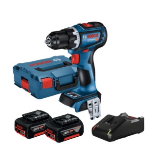 보쉬 GSR18V-90C 충전드릴 드라이버 5.0Ah 배터리2개 세트 브러쉬리스 드릴