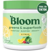 블룸뉴트리션 그린 슈퍼푸드 파우더 쥬스 스무디믹스 시트러스 Bloom Nutrition Green Superfood Powder Juice & Smoothie Mix 222g