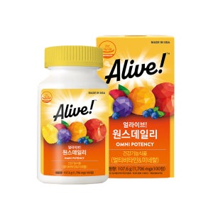 얼라이브 원스데일리 멀티 종합 온가족 비타민 100정, 1개