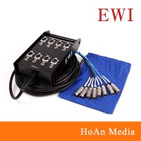 8채널 마이크 오디오 멀티 케이블 XLR 스네이크 멀티박스 EWI PPPX-8 30m