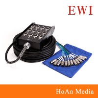 12채널 마이크 오디오 멀티 케이블 XLR 스네이크 멀티박스 EWI PPPX-12 10m