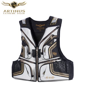 [아티누스] AV-160W 사계절 낚시 구명복 구명조끼 화이트