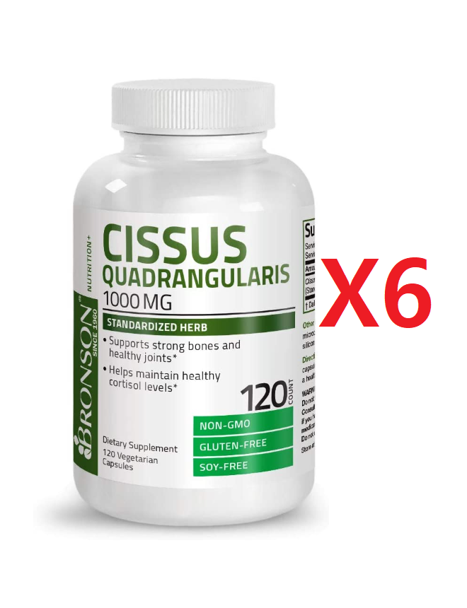 <b>브론슨</b> 시서스 씨서스 시저스 가루 분말 추출물 1000mg 120캡슐 6개