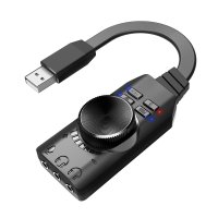 COMS HA005 외장형 7.1채널 USB 사운드카드 게임용 서라운드 사운드