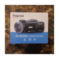 폴라로이드 4K 디지털 캠코더 + 카메라, 18x 디지털 Zoom, ID995HD-BLK, Black