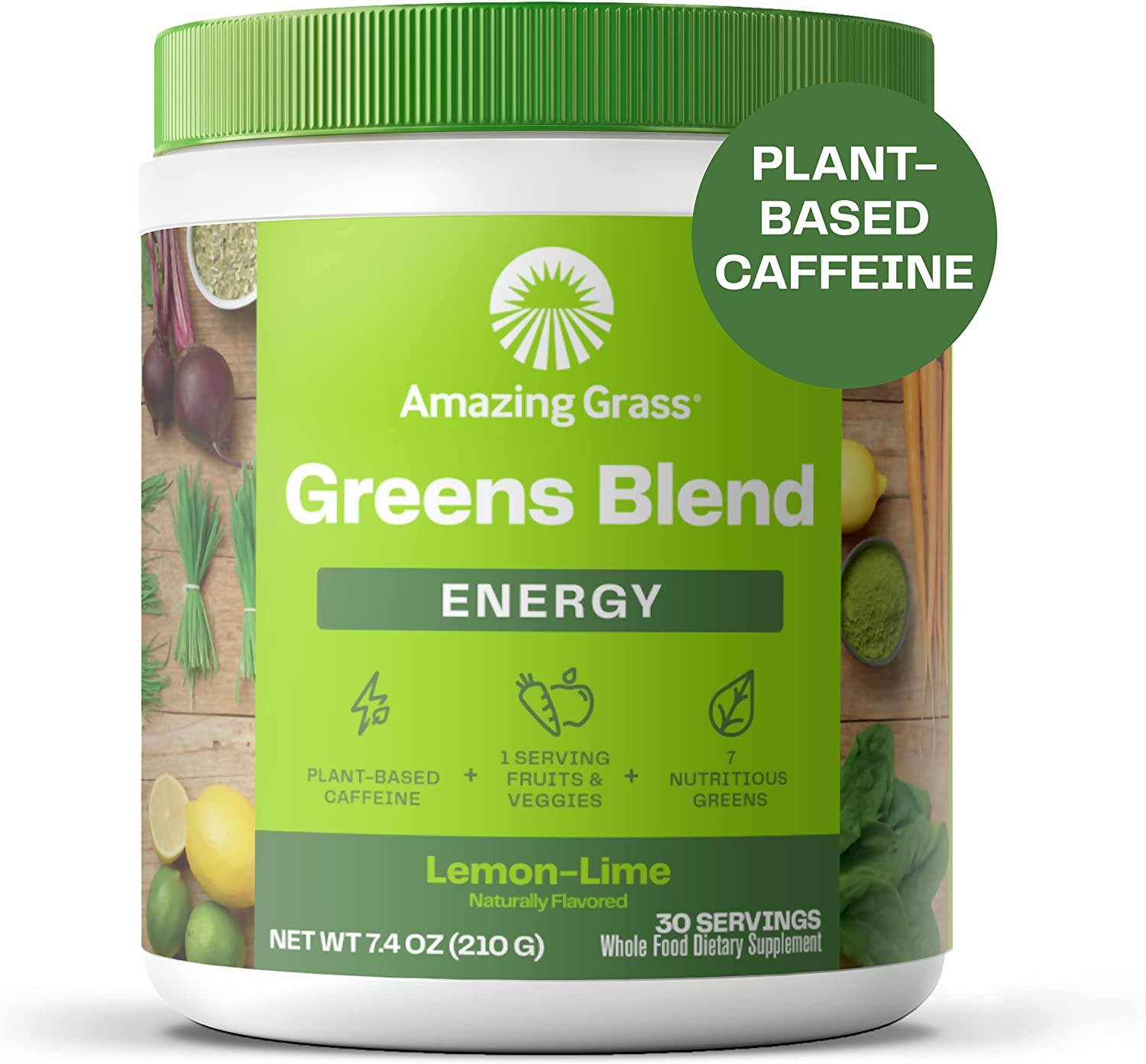 Amazing Grass <b>그린스 블렌드 에너지</b> 210g 슈퍼 그린 <b>파우더</b> 말차