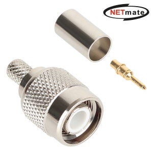 넷메이트 NM-BNC63(100개) TNC 4C 압착 커넥터(50Ω/100개)