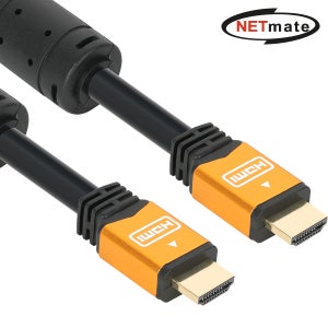 넷메이트 NMC-HQ01Z 8K 60Hz HDMI 2.0 Gold Metal 케이블 1m