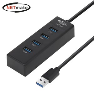 넷메이트 NM-UBA305 USB3.0 4포트 허브 (블랙)