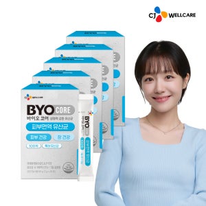 CJ 바이오코어 피부면역 유산균 / 100억보장 부자유산균 소주연 유산균 30포, 5개